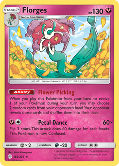 Florges z edície Cosmic Eclipse, karta č.152