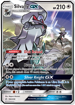Silvally-GX z edície Cosmic Eclipse, karta č.184
