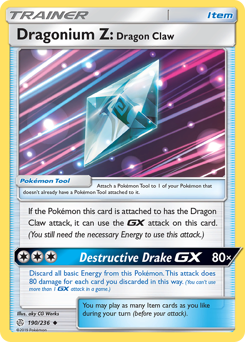 Dragonium Z: Dragon Claw z edície Cosmic Eclipse, karta č.190