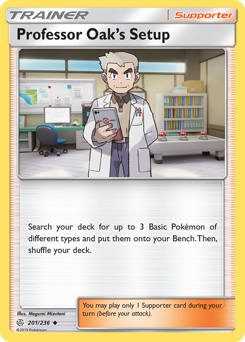 Professor Oak's Setup z edície Cosmic Eclipse, karta č.201