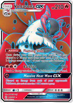 Volcarona-GX z edície Cosmic Eclipse, karta č.213