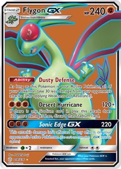 Flygon-GX z edície Cosmic Eclipse, karta č.218