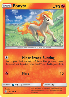 Ponyta z edície Cosmic Eclipse, karta č.23