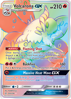 Volcarona-GX z edície Cosmic Eclipse, karta č.252