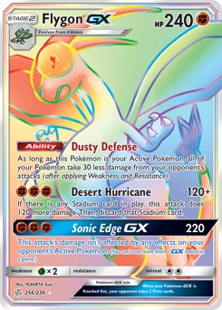 Flygon-GX z edície Cosmic Eclipse, karta č.256