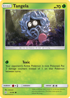 Tangela z edície Cosmic Eclipse, karta č.5