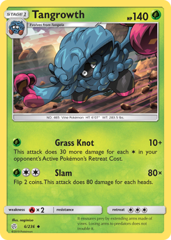 Tangrowth z edície Cosmic Eclipse, karta č.6