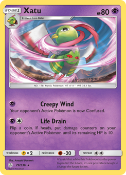 Xatu z edície Cosmic Eclipse, karta č.79
