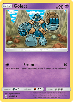 Golett z edície Cosmic Eclipse, karta č.89
