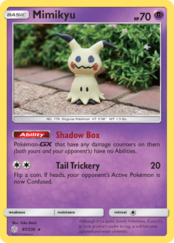 Mimikyu z edície Cosmic Eclipse, karta č.97