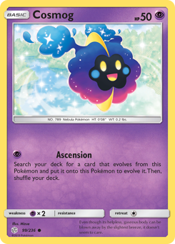 Cosmog z edície Cosmic Eclipse, karta č.99