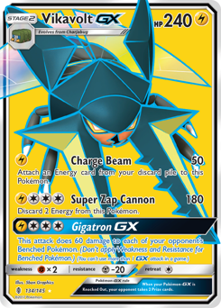 Vikavolt-GX z edície Guardians Rising, karta č.134