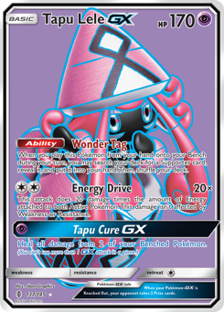 Tapu Lele-GX z edície Guardians Rising, karta č.137