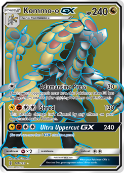 Kommo-o-GX z edície Guardians Rising, karta č.141