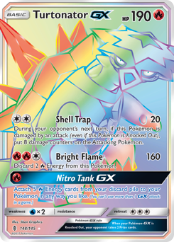 Turtonator-GX z edície Guardians Rising, karta č.148