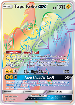 Tapu Koko-GX z edície Guardians Rising, karta č.153