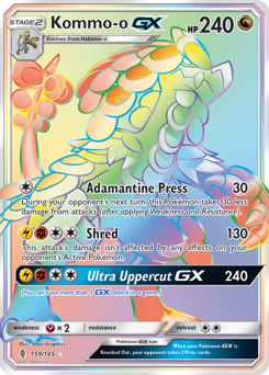 Kommo-o-GX z edície Guardians Rising, karta č.159