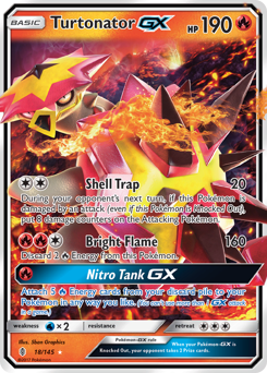 Turtonator-GX z edície Guardians Rising, karta č.18