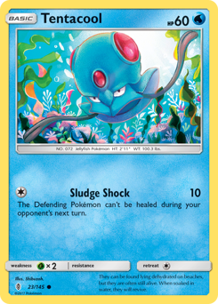 Tentacool z edície Guardians Rising, karta č.23