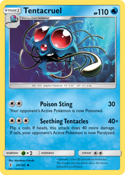 Tentacruel z edície Guardians Rising, karta č.24
