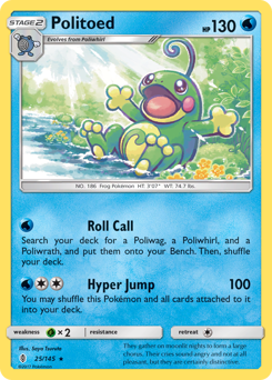 Politoed z edície Guardians Rising, karta č.25