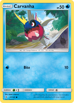Carvanha z edície Guardians Rising, karta č.27