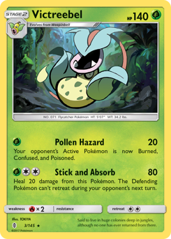 Victreebel z edície Guardians Rising, karta č.3