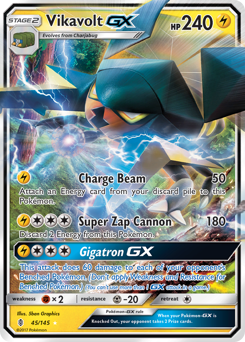 Vikavolt-GX z edície Guardians Rising, karta č.45