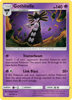 Gothitelle z edície Guardians Rising, karta č.54