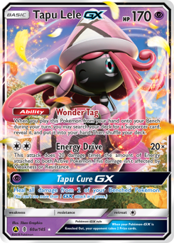 Tapu Lele-GX z edície Guardians Rising, karta č.60a