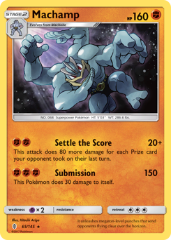 Machamp z edície Guardians Rising, karta č.65