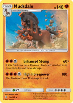 Mudsdale z edície Guardians Rising, karta č.76