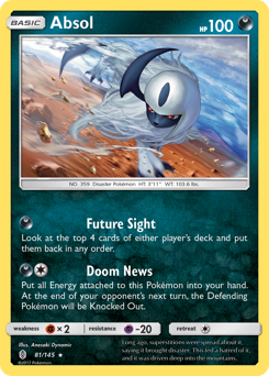 Absol z edície Guardians Rising, karta č.81