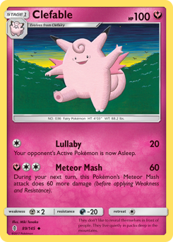 Clefable z edície Guardians Rising, karta č.89