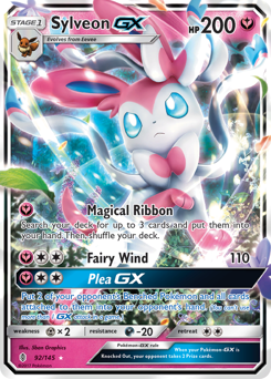 Sylveon-GX z edície Guardians Rising, karta č.92