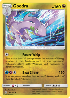 Goodra z edície Guardians Rising, karta č.96