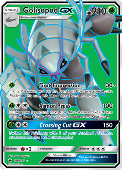 Golisopod-GX z edície Burning Shadows, karta č.129