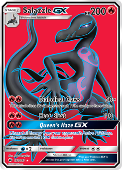 Salazzle-GX z edície Burning Shadows, karta č.132