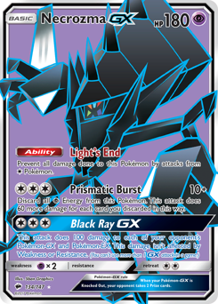 Necrozma-GX z edície Burning Shadows, karta č.134
