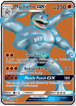 Machamp-GX z edície Burning Shadows, karta č.135