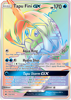 Tapu Fini-GX z edície Burning Shadows, karta č.152