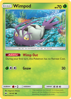 Wimpod z edície Burning Shadows, karta č.16