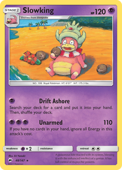 Slowking z edície Burning Shadows, karta č.48