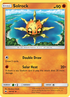 Solrock z edície Burning Shadows, karta č.69