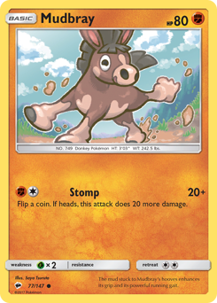 Mudbray z edície Burning Shadows, karta č.77