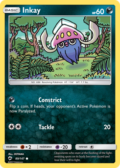 Inkay z edície Burning Shadows, karta č.89