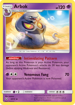 Arbok z edície Shining Legends, karta č.37
