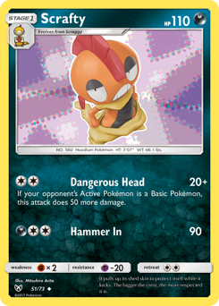 Scrafty z edície Shining Legends, karta č.51