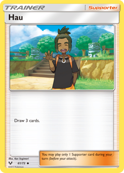 Hau z edície Shining Legends, karta č.61