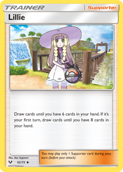 Lillie z edície Shining Legends, karta č.62